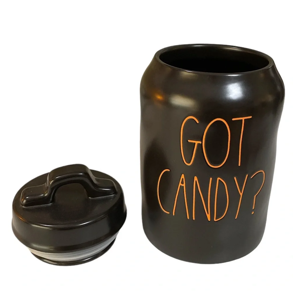 NEW Rae Dunn GOT CANDY? Halloween Canister w/Lid  🎃🍬🎃🍭🎃